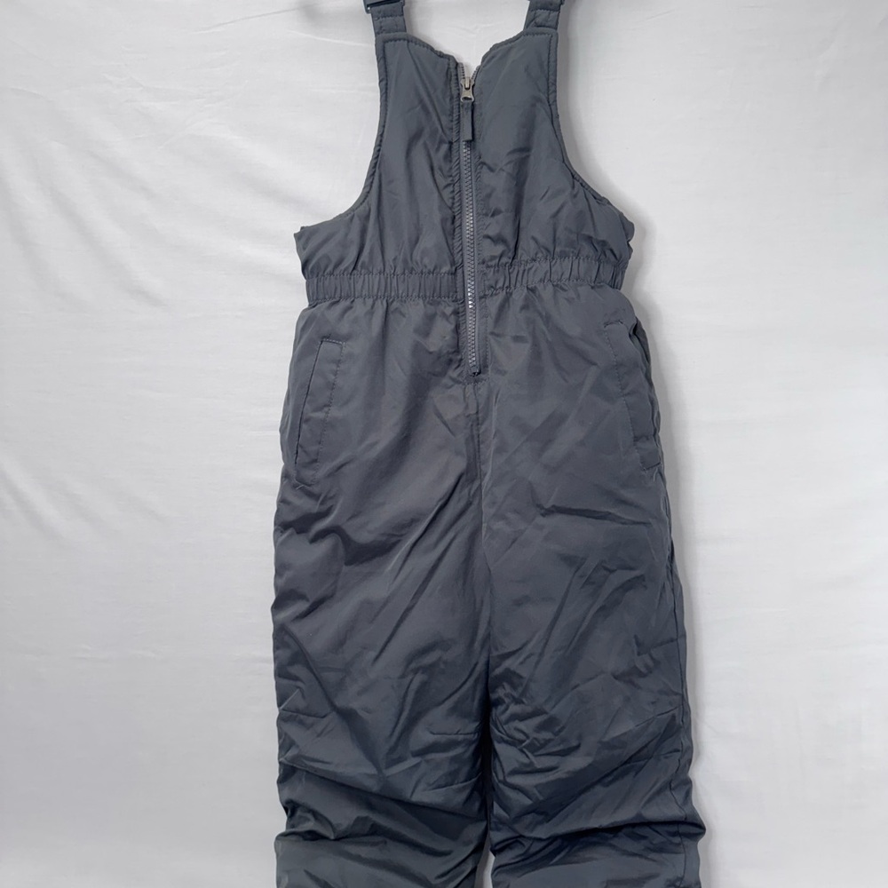 Kids Gray Snow Bib